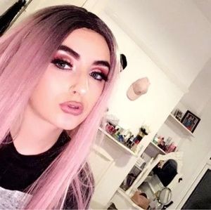 Ombre Pink Heat Resistant Synthetic